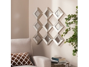 Rhine Mirrored Squares Wall Sculpture