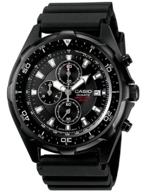 Casio Amw330b-1av Analog Wrist Watch With Rotating Bezel - Sports Chronograph - Black