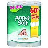 Angel Soft GPC 77239 75239 Premium Bath Tissue, 2-Ply, 198 Sheets/Roll (Pack of 24)