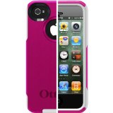 OtterBox Commuter Series Case for iPhone 4/4S  - Retail Packaging - Hot Pink/White