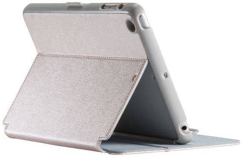 Speck Spk-a3930 8-inch Stylefolio Luxury Edition Smart Case For Ipad Mini 3, Ipad Mini 2 And Ipad Mini - White Gold/gray