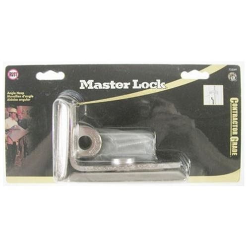 MASTER LOCK 4-3/4" Zinc Plated Heavy Duty Angle Bar Hasp