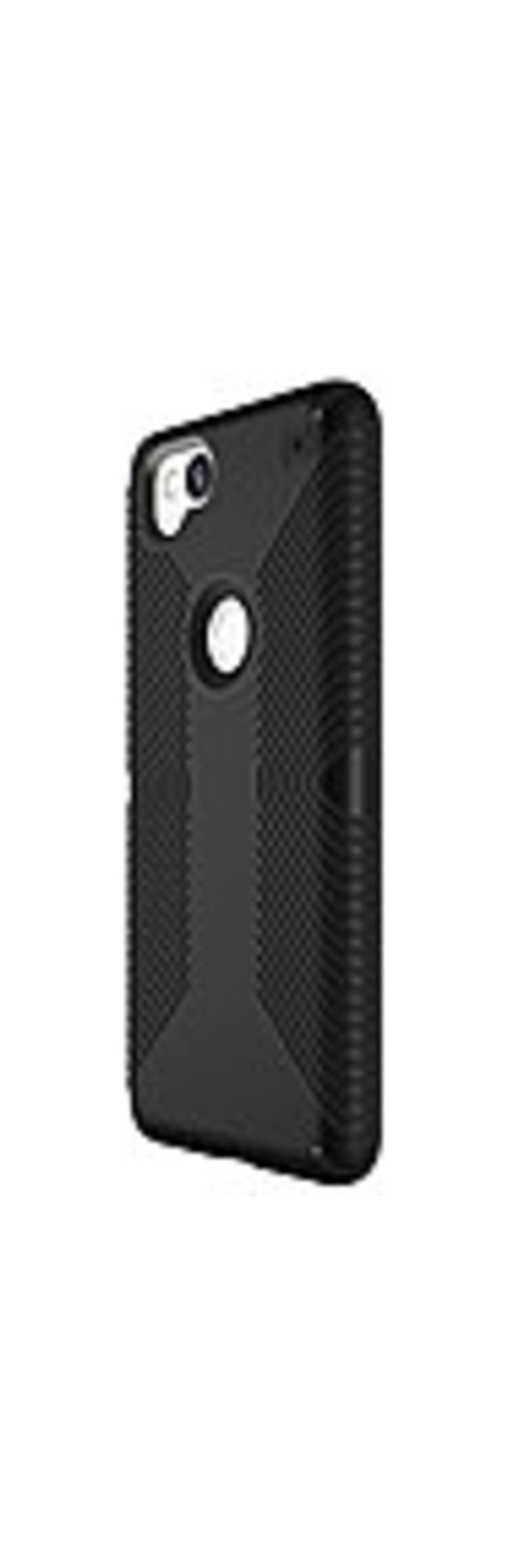 Speck Presidio Grip Smartphone Case - Smartphone - Black/black - Matte Textured - Matte - Impactium, Polycarbonate - 10 Ft Drop Height