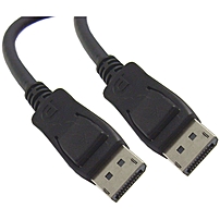 Cablewholesale Displayport Cable, 8.64 Gbit, 6 Ft - Displayport For Audio/video Device, Monitor, Tv - 6 Ft - 1 X Displayport Male Digital Audio/video - 1 X Displayport Male Digital Audio/video - Shielding - Black 10h1-60106