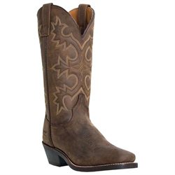 Mens LAO Pull On Leather Cowboy Boots
