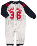 Carter's Infant Long Sleeve One Piece Coverall - Baseball Rookie Division-9 Months
