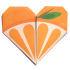 Lollipop Origami Notepaper Set: Orange