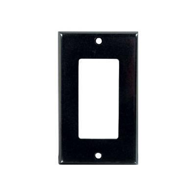 C2g 03730 Decorative Single Gang - Mounting Plate - Black