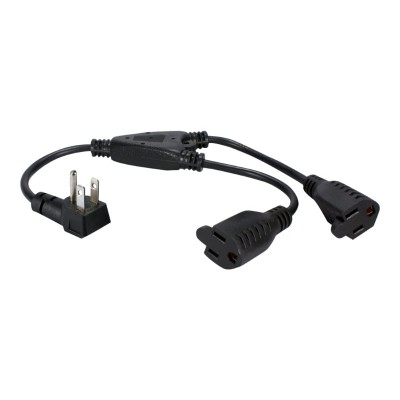 Qvs Pprt-adpt2-2pk 2pk 12in 90degree Flat Plug