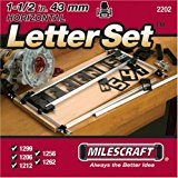 Milescraft 2202 1-1/2-Inch Horizontal Character Template Set for Milescraft Sign Making System