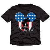 Disney Toddler Boys Black Mickey Mouse T-Shirt Dress Up Tee (2T)