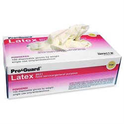 Layflat & Impact 8621l Layflat Disposable General Purpose Gloves - Large Size - Powdered - Latex - 1