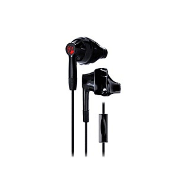 Yurbuds Inspire 300 Sport Earphones - Black - Mini-phone - Wired - 32 Ohm - 20 Hz - 20 Khz - Earbud - Binaural - In-ear - 4.10 Ft Cable