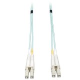 Tripp Lite 10Gb Duplex Multimode 50/125 OM3 LSZH Fiber Patch Cable (LC/LC) - Aqua, 2M (6-ft.)(N820-02M)