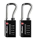 Master Lock Padlock, Set Your Own WORD Combination TSA Accepted Luggage Lock, 1-5/16 in. Wide, 4696TWD (Pack of 2)