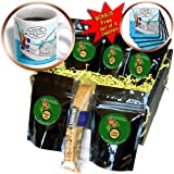 cgb_2429_1 Rich Diesslins Fish Fishing Deep Beneath Cartoons - Fish Are Biting Today - Coffee Gift Baskets - Coffee Gift Basket