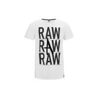 G-Star Men's Oxlex Long Round Neck T-Shirt - White