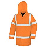 Result Core High-Viz Motorway Coat (Waterproof & Windproof) (S) (Orange)