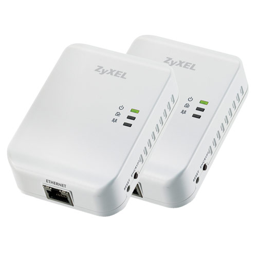 ZyXEL PLA401v3 HomePlug AV 200 Mbps Powerline Wall-plug Adapter (Starter Kit - 2 units)