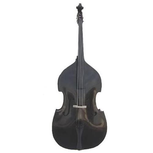 Merano MB400BK 4/4 Size Black Double Bass with Bag and Bow