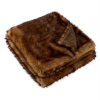 Faux Fur Throw - Brown Fisher By Indigo