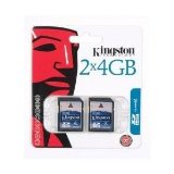 Kingston 4 GB Class 4 SDHC Flash Memory Card 2-Pack SD4/4GB-2P