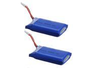 Thzy 2pcs 3.7v 380mah 25c Battery For Hubsan X4 H107l H107c H107d Walkera Wltoys V202