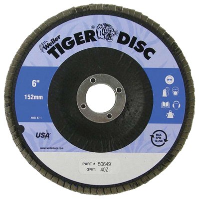 Weiler 804-50650 6 Inch Diameter 7-8 Inch Arbor 60 Grit