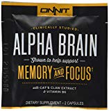 Onnit Alpha Brain Sample Pack Capsules, 2 Count