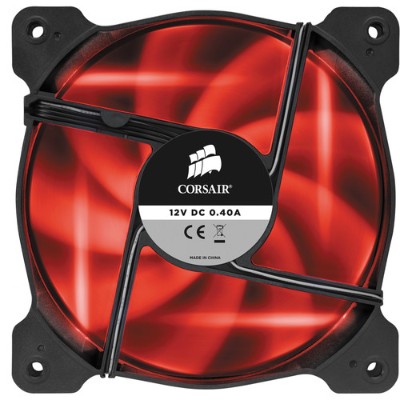 Corsair Memory Co-9050019-ww Air Series Sp120 Led Red High Static Pressure 120mm Fan - Red