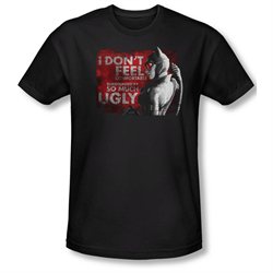 Mens ARKHAM CITY Short Sleeve SO MUCH UGLY Small Slim Fit T-Shirt Tee