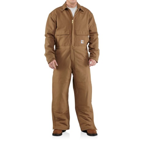 Flame-resistant Duck Coveralls - Insulated (for Big And Tall Men)