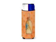 Carolines Treasures Bb8263muk Message In A Bottle Orange Polkadot Michelob Ultra Hugger For Slim Cans