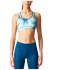 adidas Women's Print Training Racer Back Bra - Light Blue - M/AB