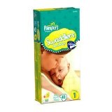 Pampers Diapers, Size 1, (8-14 lb), With Dry Max, Jumbo, 40 diapers