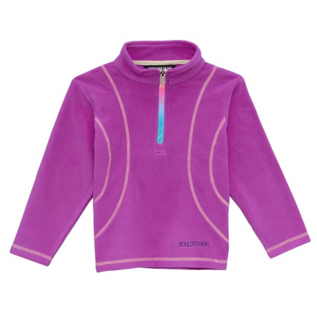 Chloe Shirt - Zip Neck, Long Sleeve (for Little Girls)