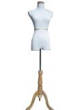 White Female Mannequin Dress Form Size 6-8 Medium 35