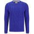 Brave Soul Men's Ludwig Cable Knitted Jumper - Blue