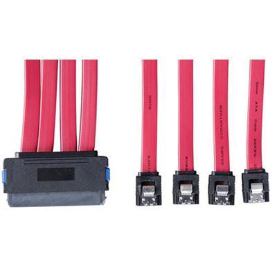 Tripplite S502-20n 20in Sas Internal Sas Cable Sff-8484 To 4x 7pin 4-in-1 20 - Sata / Sas Cable - 4-lane - 32 Pin 4i Multilane (f) To Sata (f) - 1.7 Ft - Red