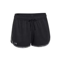 Under Armour Women's Tech Training Shorts - Black/Black/Metallic Silver