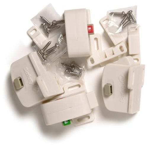 Dorel Juvenile Group 71174 TotLock 4 Latch Set Magnetic - 4-Piece - Card of 4