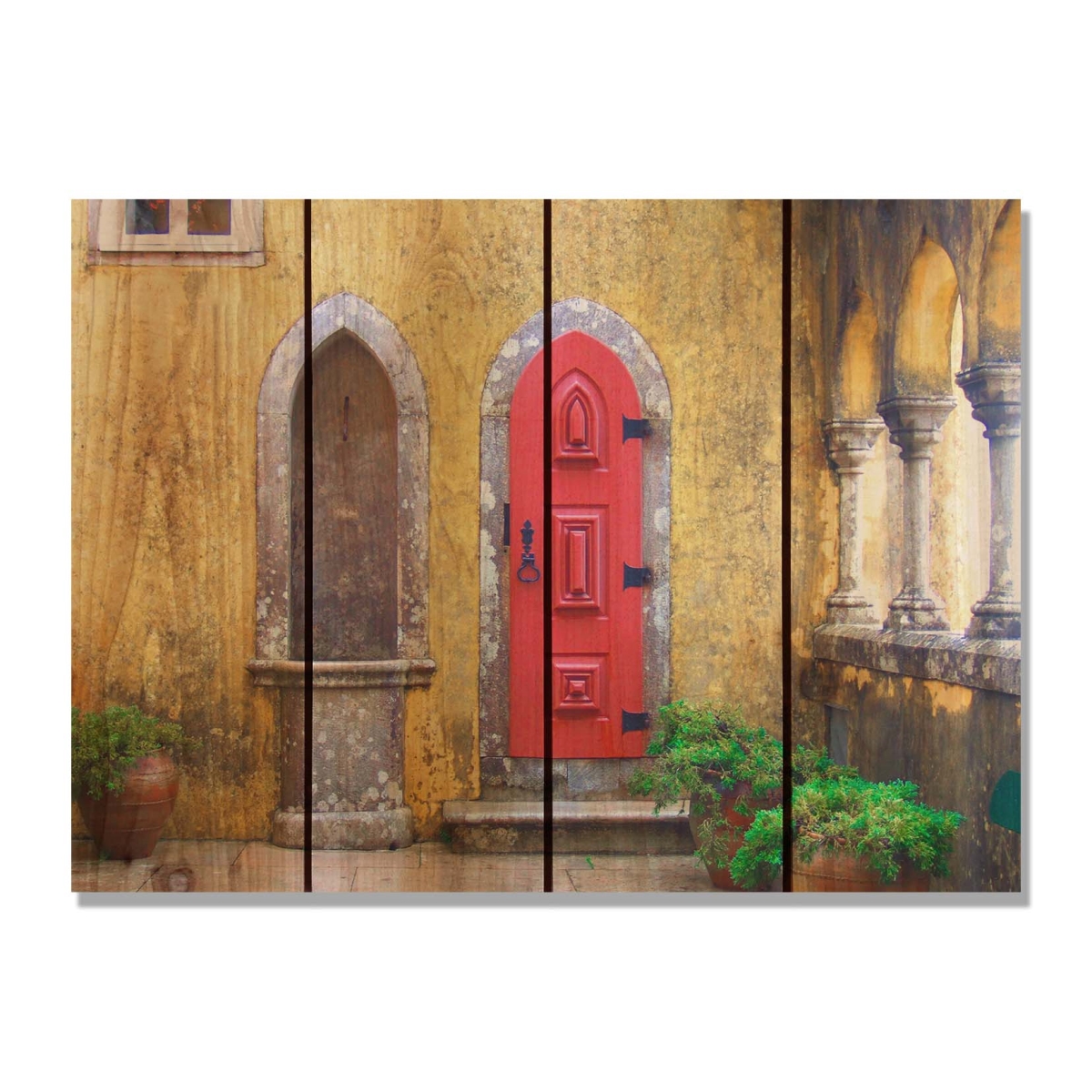 Day Dream HQ RD2216 22 x 16 in. Red Door Inside & Outside Cedar Wall Art
