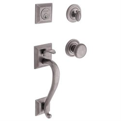 Baldwin 85320.DBLC Madison Double Cylinder Handleset with Classic Interior Knob