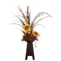 Yellow Sunflower and Grass