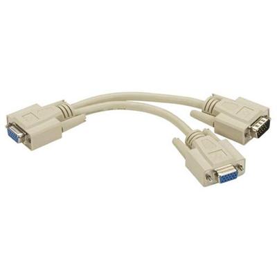 Black Box Evn21vga Vga Splitter Cable - Vga Splitter - Hd-15 (vga) (f) To Hd-15 (vga) (m) - Molded  Thumbscrews
