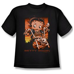Youth(8-12yrs) BOOP Short Sleeve SUNSET RIDER Large T-Shirt Tee