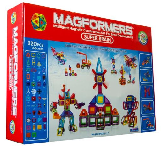 Magformers 63084 Geometric Super Brain Set, Ages 6 And Up