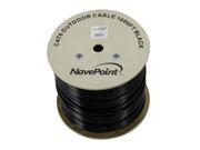Navepoint Cat6 Utp Outdoor Direct Burial Ldpe Ethernet Cable 1000 Ft Black
