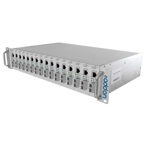 AddOn 19 inch Managed Media Converter Chassis with 16-slot Rack Mount - 100% compatible and guaranteed to work