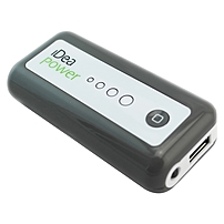 Ideausa P44 Portable Power Bank - 4400 Mah - Usb - Black/white
